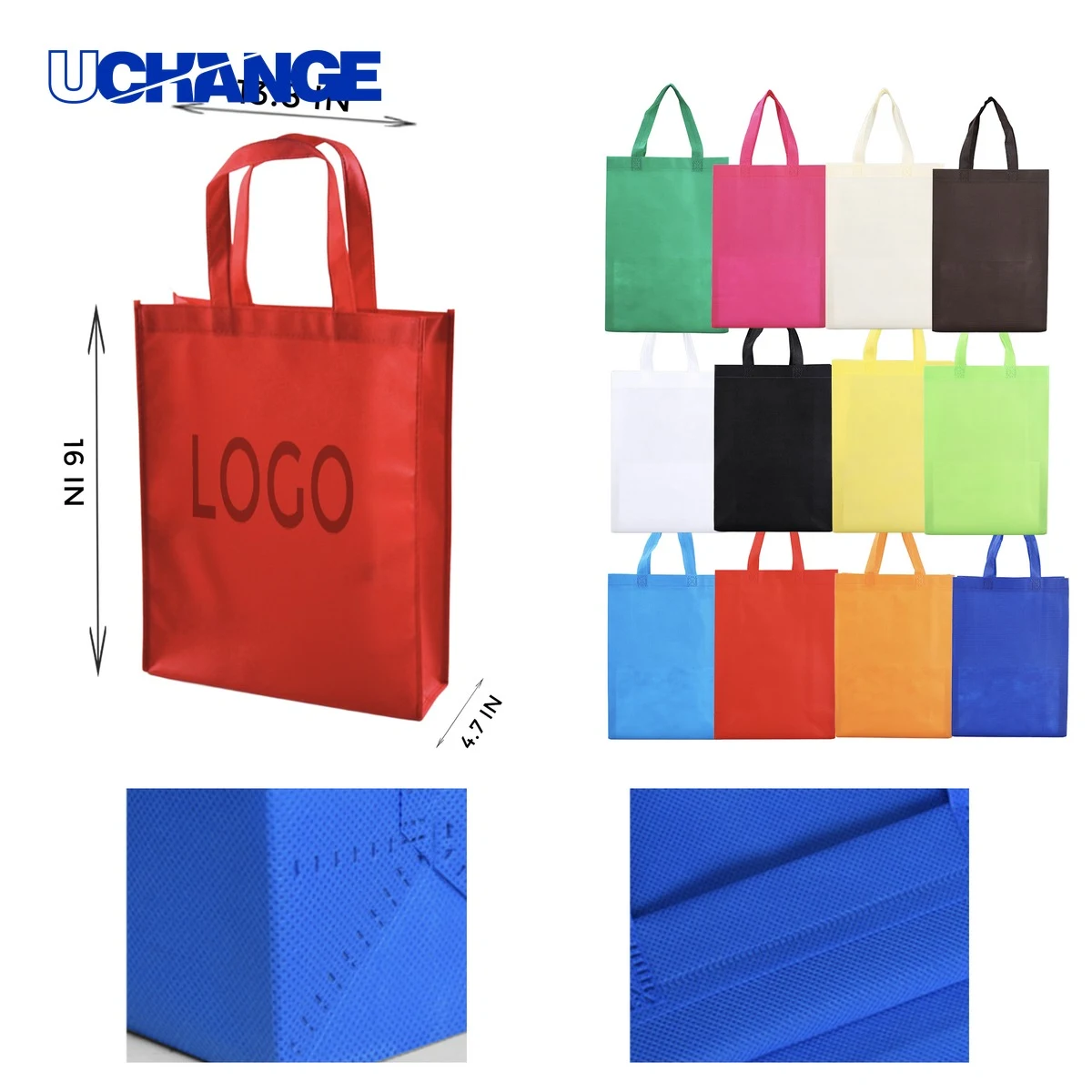 Sturdy Vertical Non-Woven Tote Bag 1