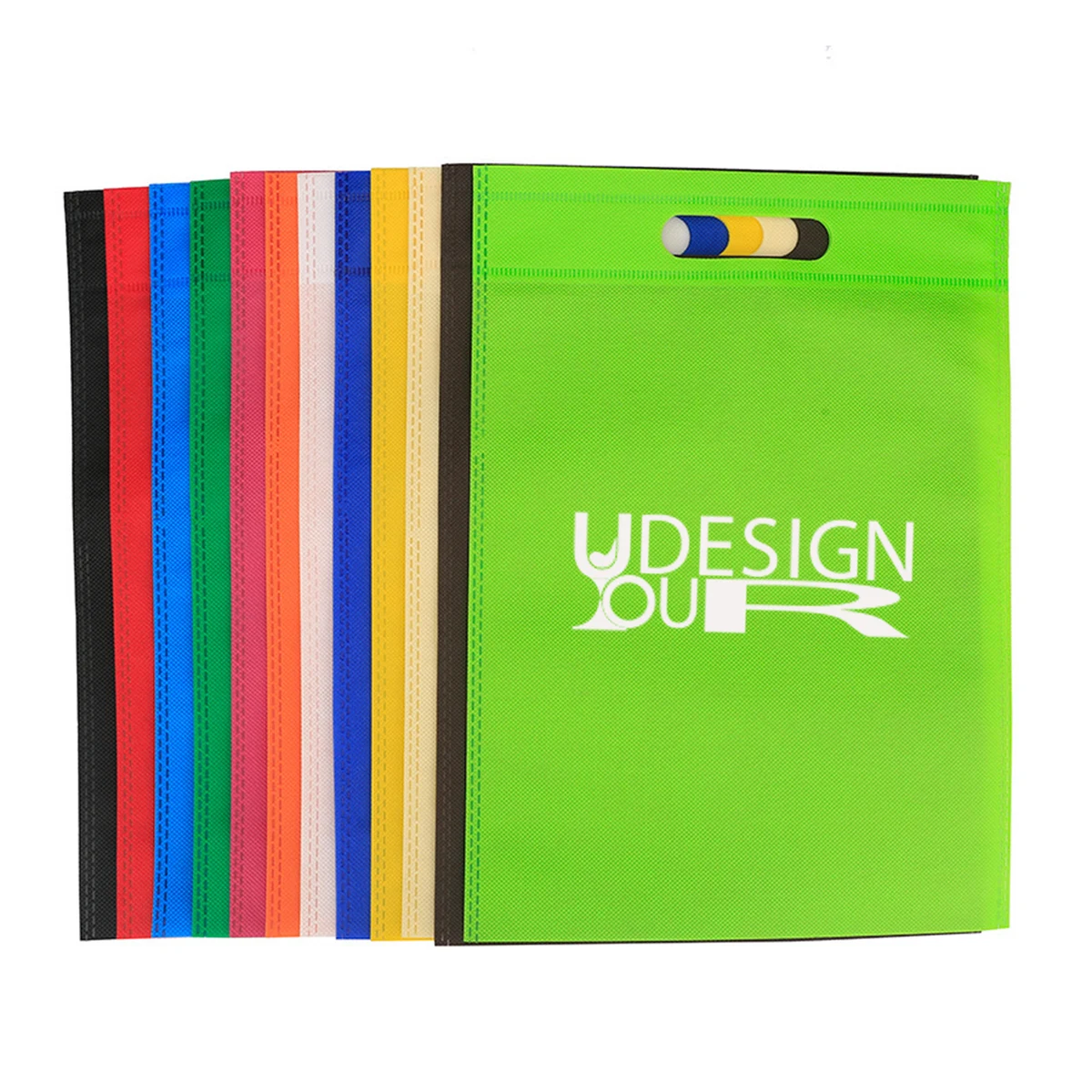 Non Woven Fabric Die Cut Shopping Bags 1