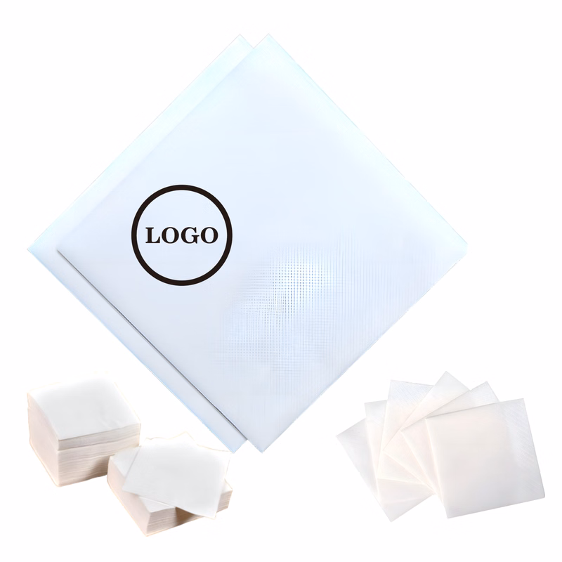 White Beverage Napkin
