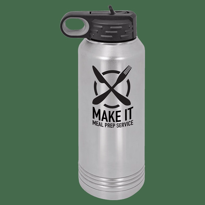 32 oz. Stainless Steel Laser Engraved Polar Camel Water Bottles