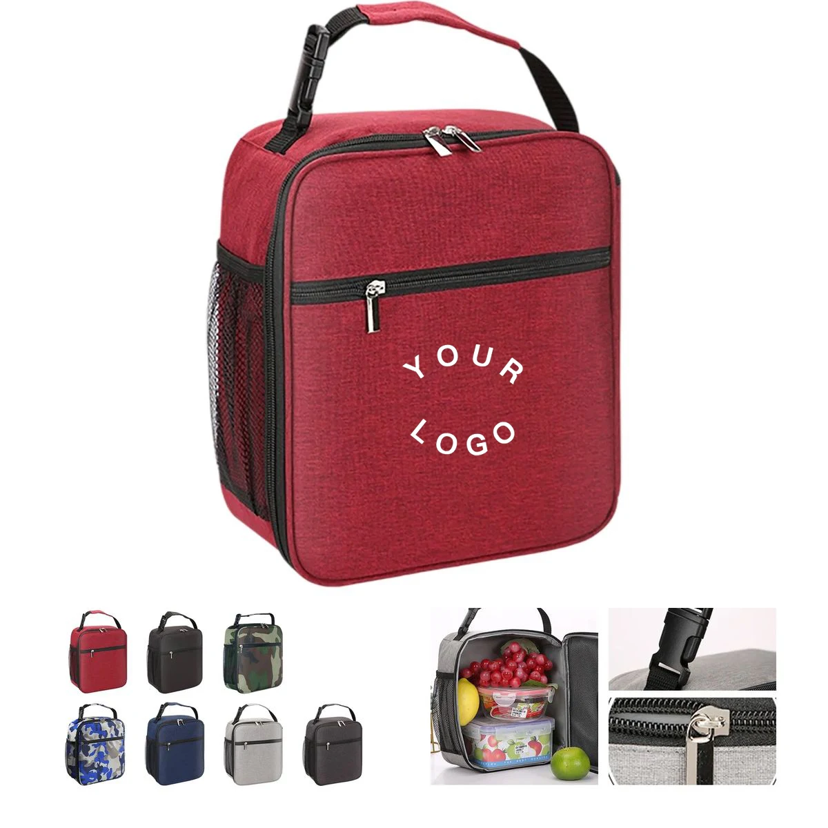 PEVA Insulated Food Storage Bag with Carry Handle 1