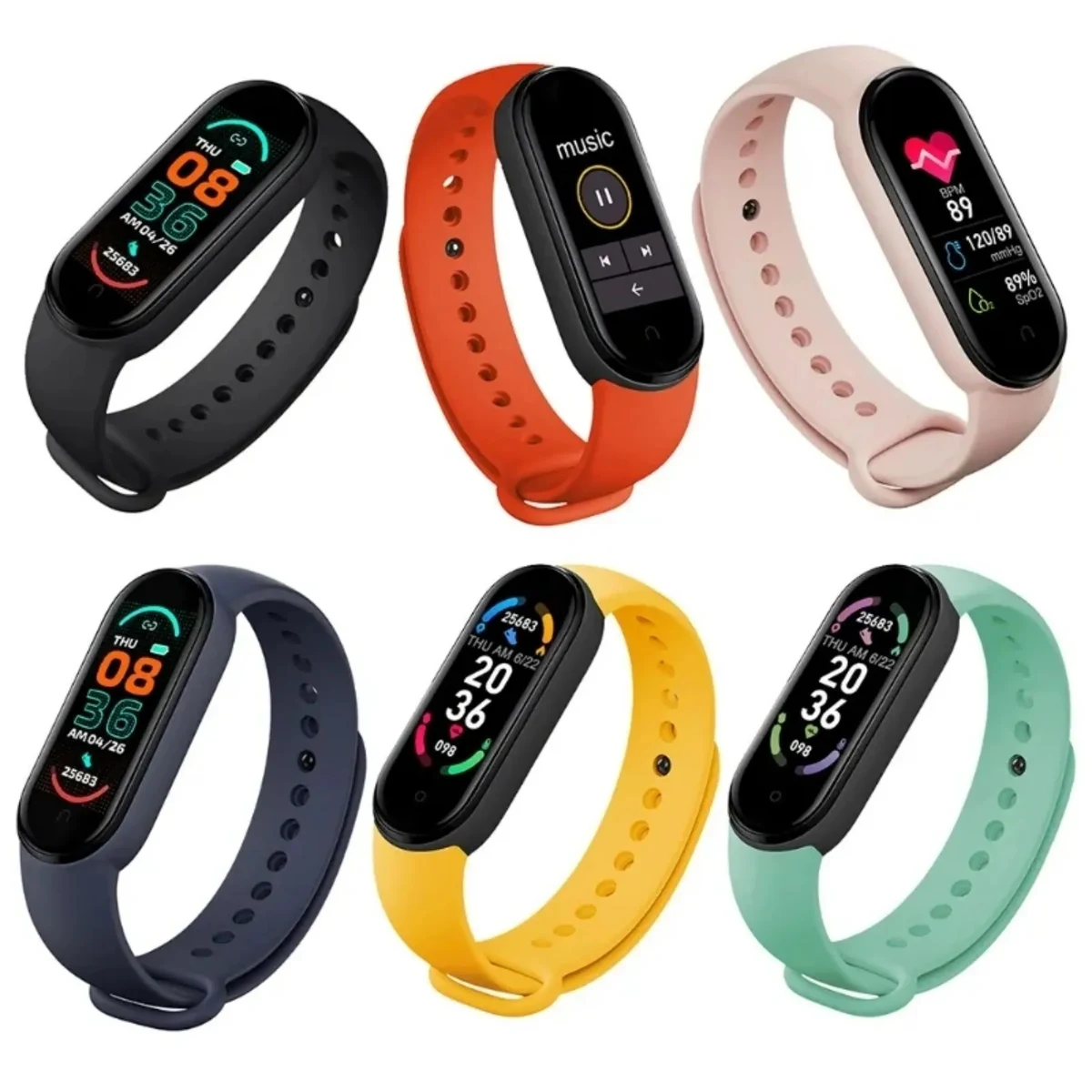 M6 Smart Bracelet Heart Rate Blood Pressure 1