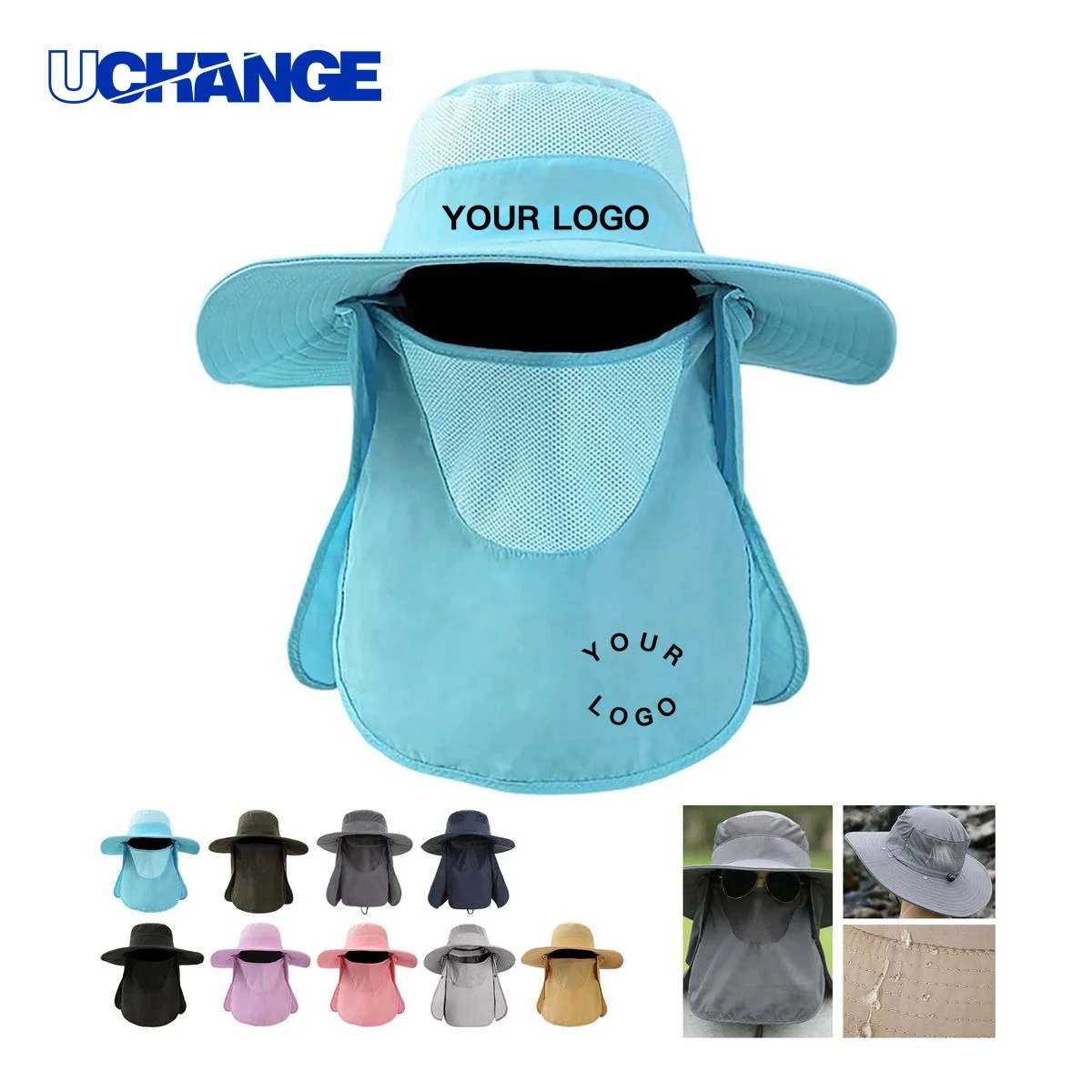 Lightweight Nylon Hiking Sun Hat Headwear for Outdoor Use 1