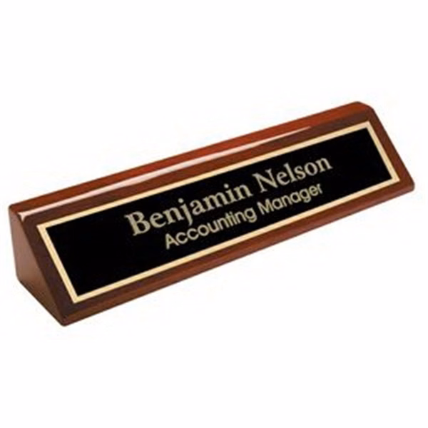 10" Red Piano Finish Desk Wedge