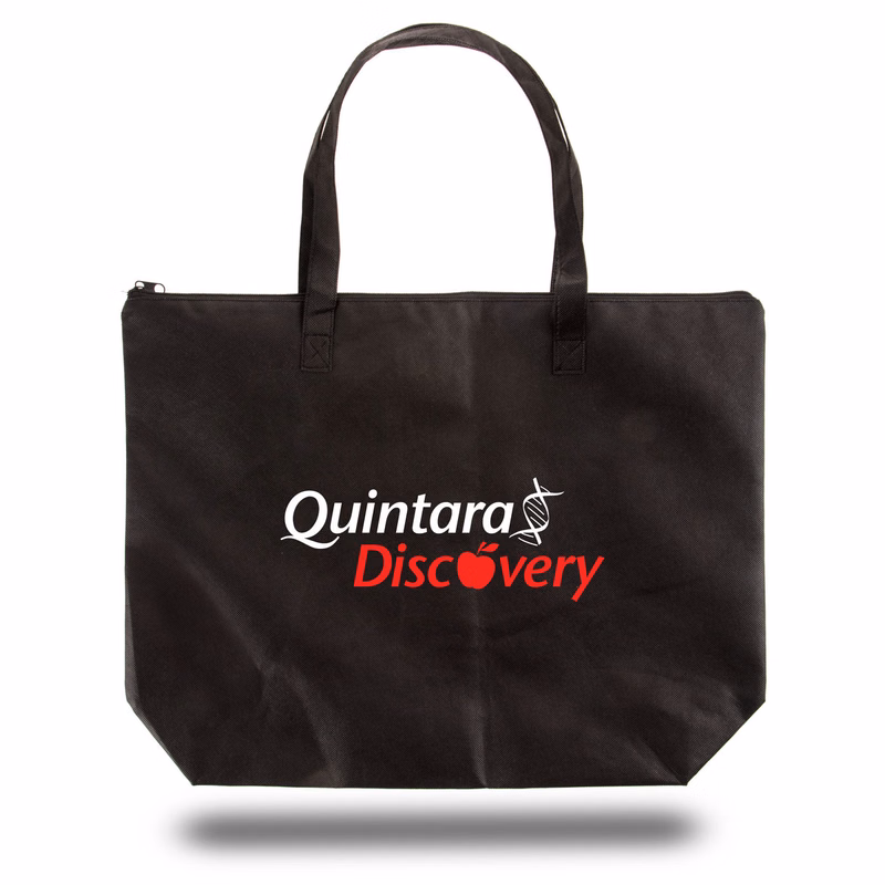 Zippered Non-Woven Tote Bag (20" x 15" x 5")