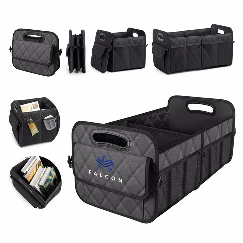 Double Compartment Car Organizers With 6 Storage Pockets