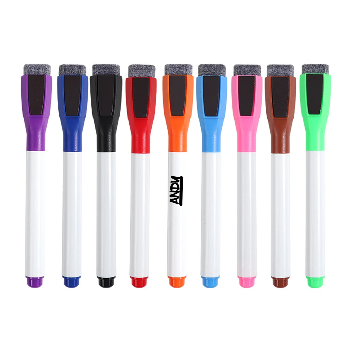 Dry Erase Whiteboard Markers with Brush Tip 1