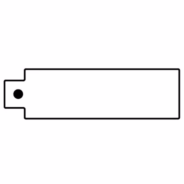 Rectangle 13 Key Tag - Spot Color