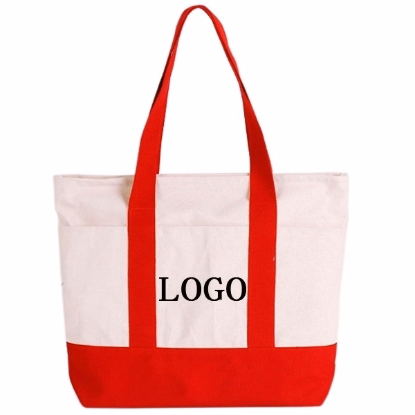 Canvas 2 Tone Boat Tote Bag