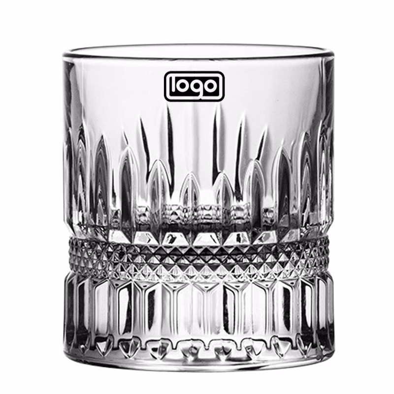 7oz Handcrafted Cut Glass Whiskey Tumbler