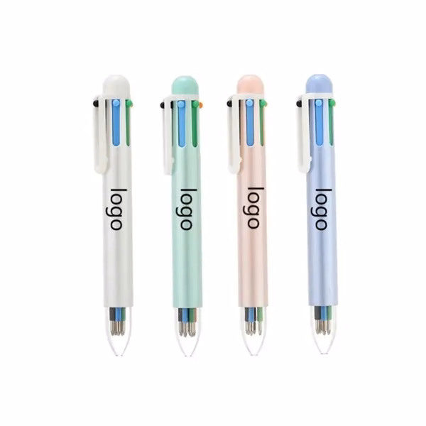 6 Colors Retractable Ballpoint Pens for Office, School and Events