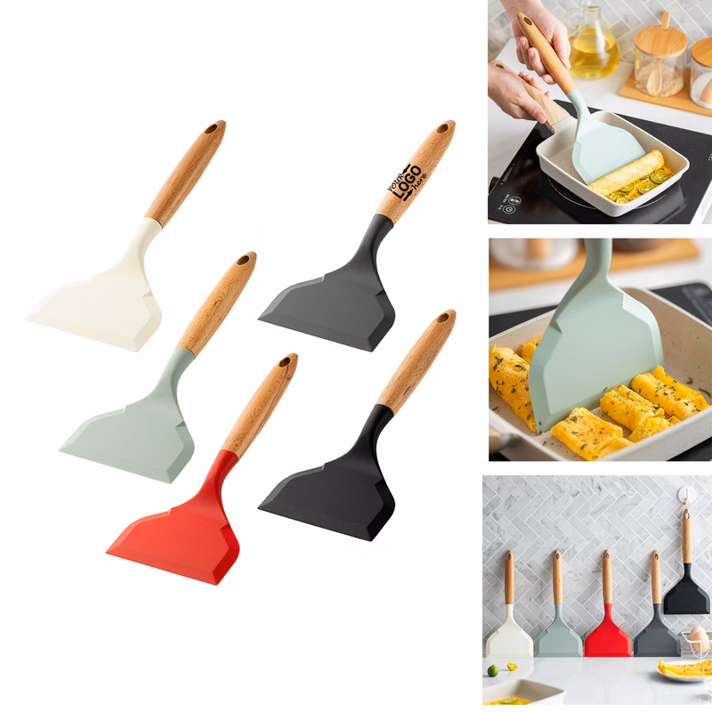 Silicone Spatula With Wooden Handle