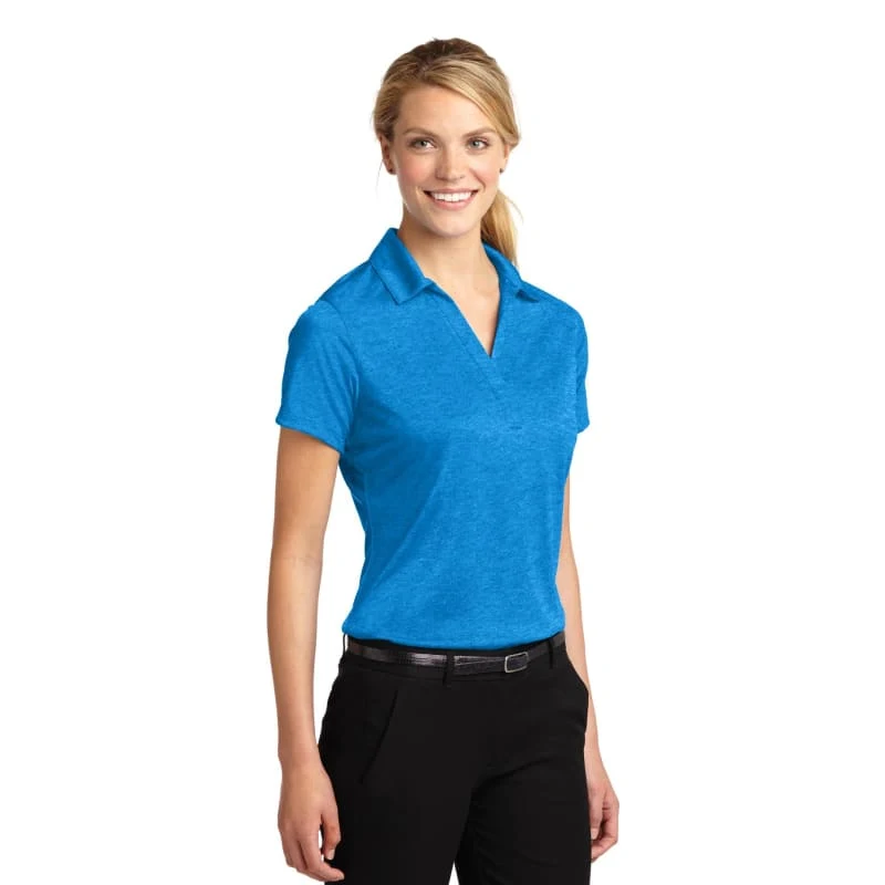 Sport-Tek Women's Heather Contender Polo. 1