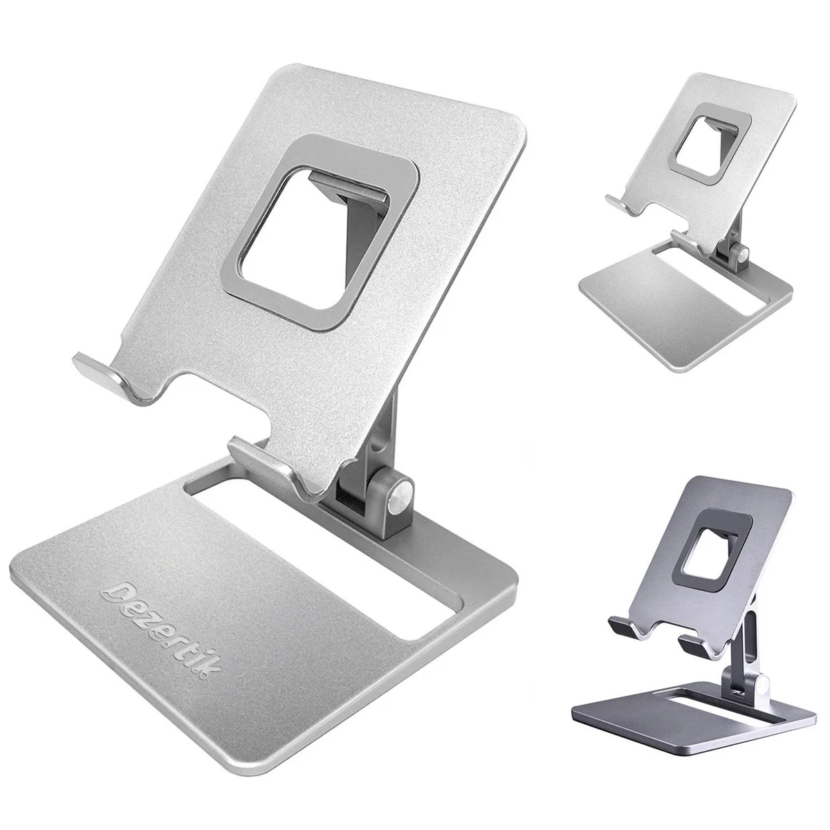 Portable Dual Fold Aluminum Phone Tablet Stand 1