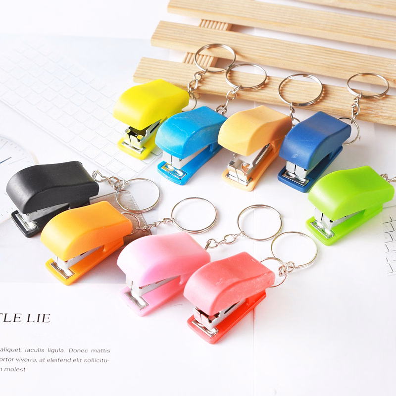 Mini Stapler for Office School with Keychain