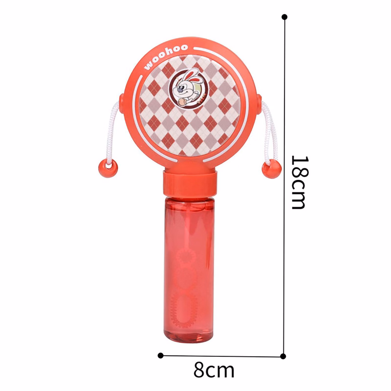 Kids Wave Drum Toy Includes Bubble Solution