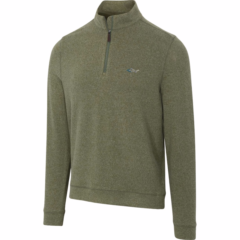 Gregnorman® Cozy Shark Quarter Zip Featuring Signature Shark Logo