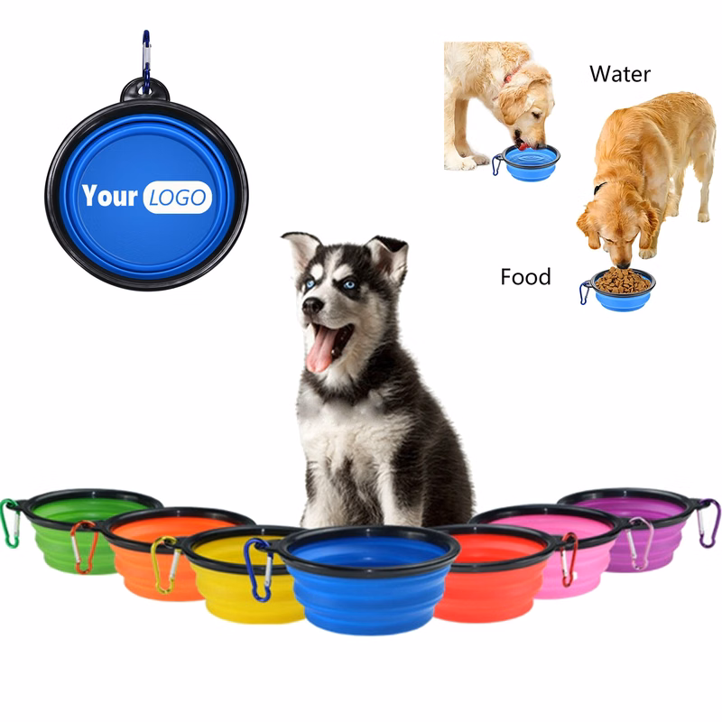 12 OZ Collapsing Pet Bowl for Dogs featuring a Carabiner