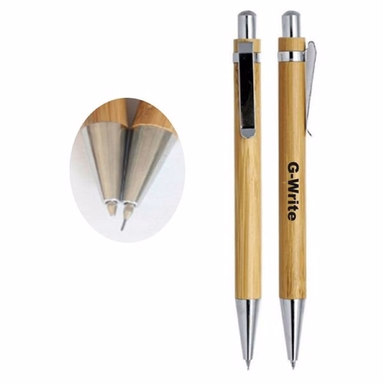 Bamboo Wooden Retractable Ballpoint Pen