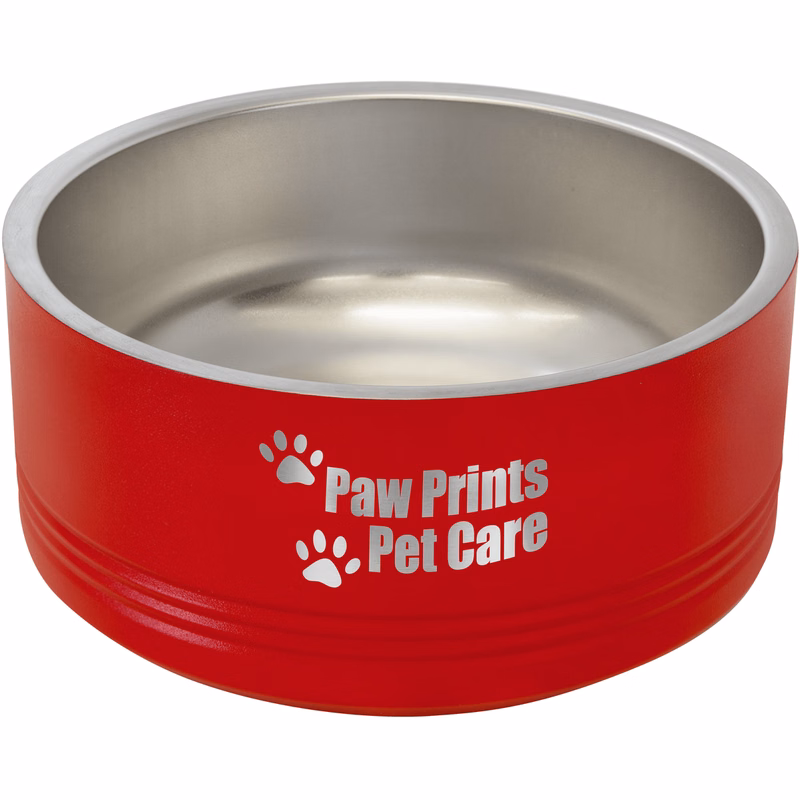 Polar Camel 32 oz. Medium Red Pet Bowl