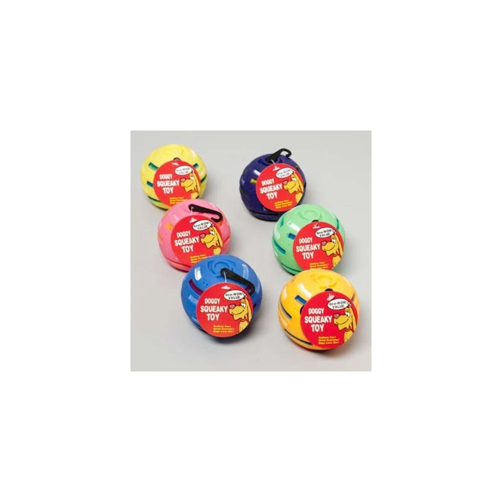 Vinyl Solar Ball - Squeaker Dog Toys 1