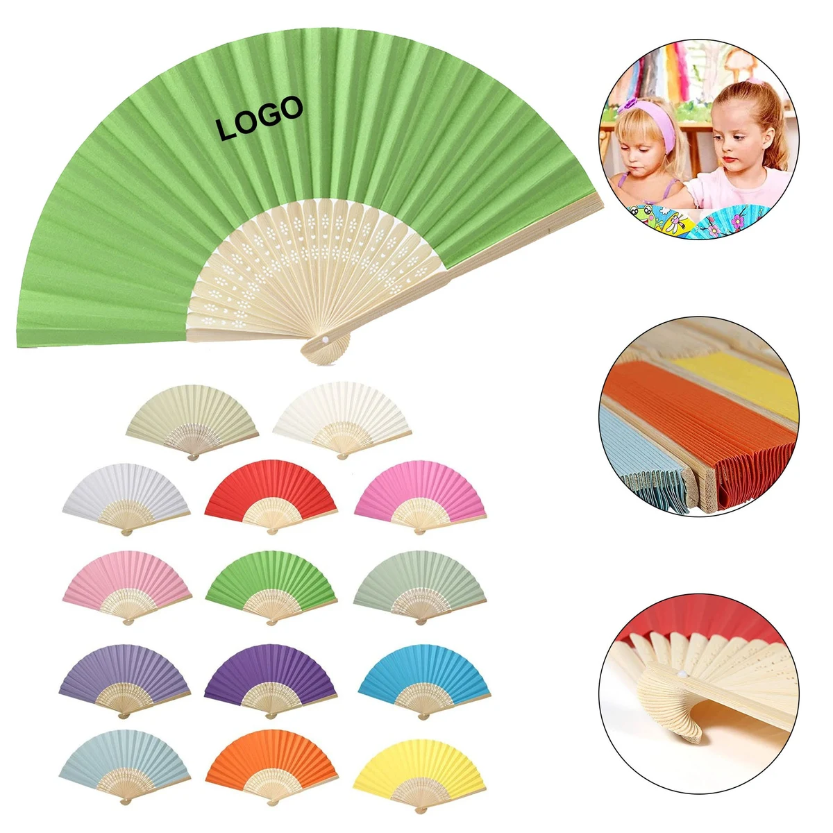 Chinese Style Folding Paper Fan 1