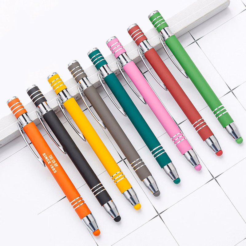 Click-action Touch Screen Ballpoint Pen