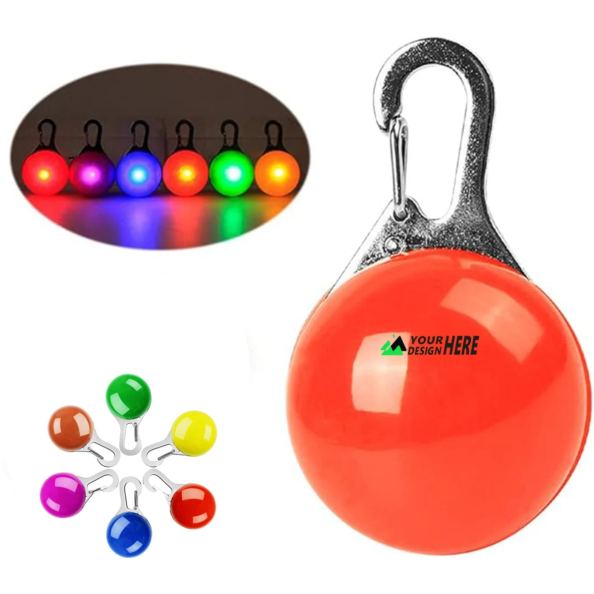 LED Dog Collar Flashing Pet Safety Pendant Necklace Light 1