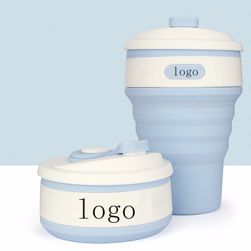 12oz Silicone travel Folding coffee/water Cup