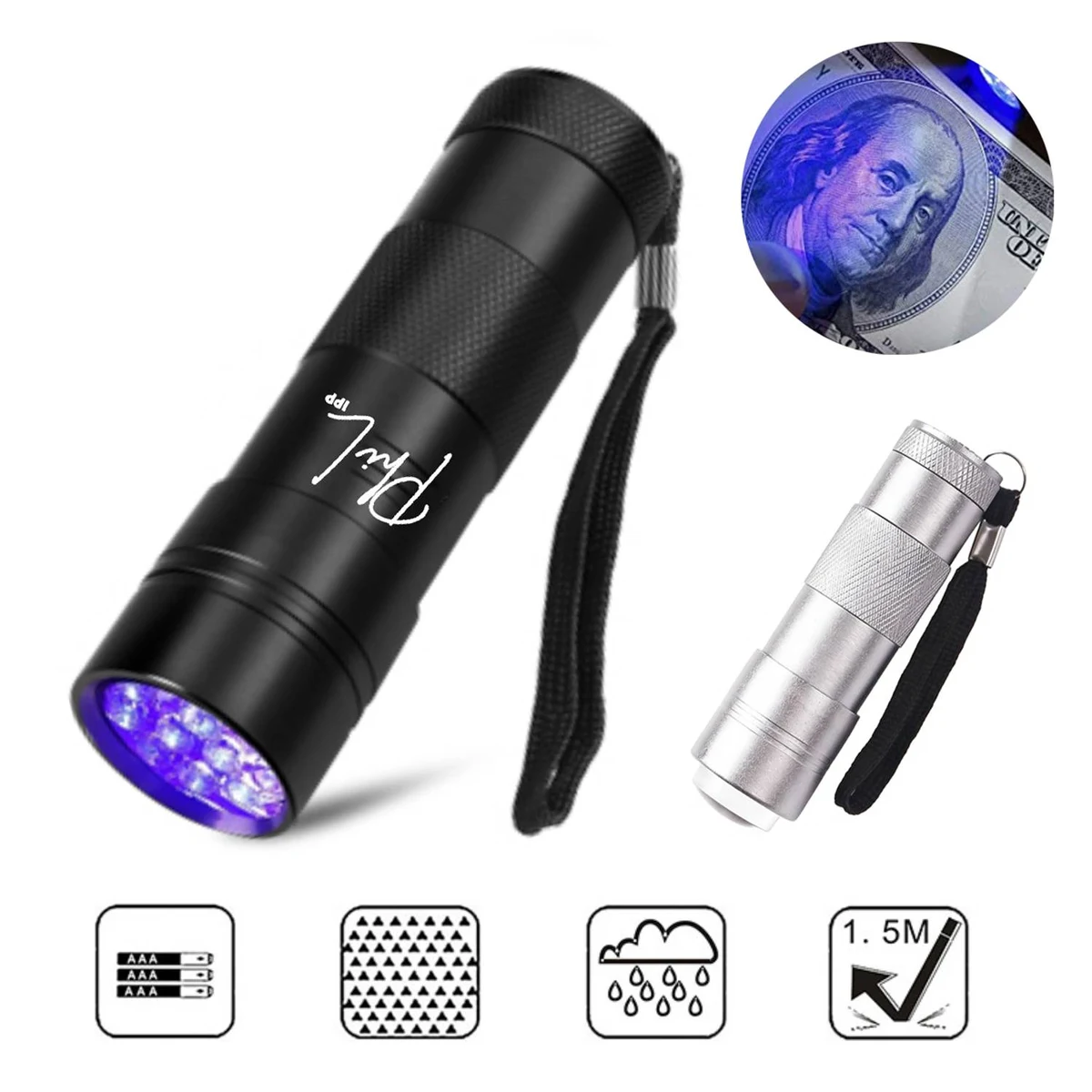 12 Led Handheld Blacklight Flashlight 1