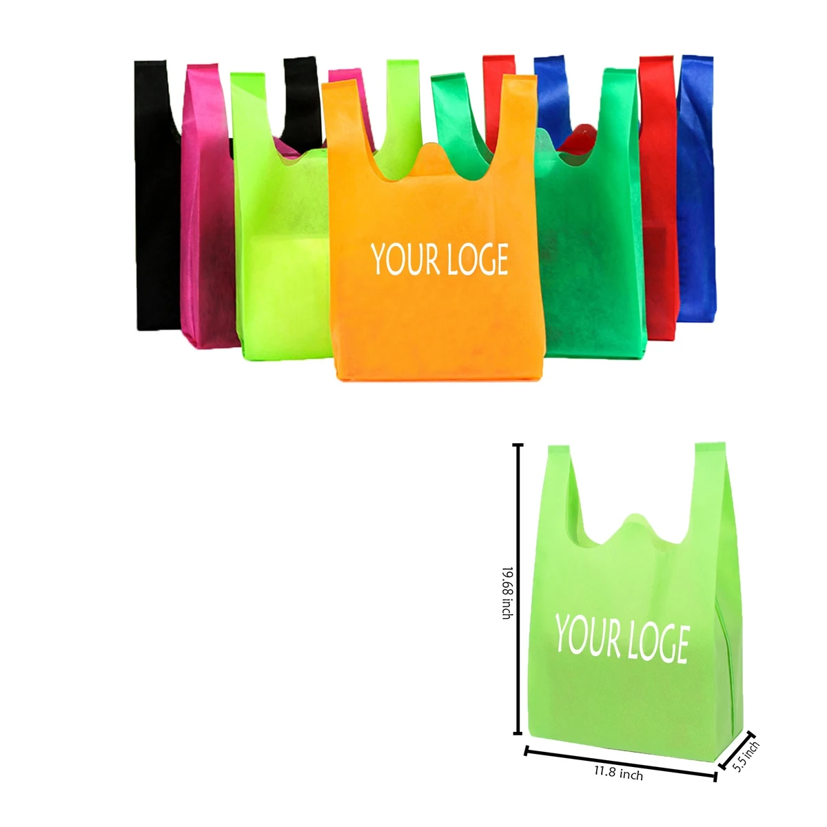 Foldable T-Shirt Bag MOQ 100PCS 1