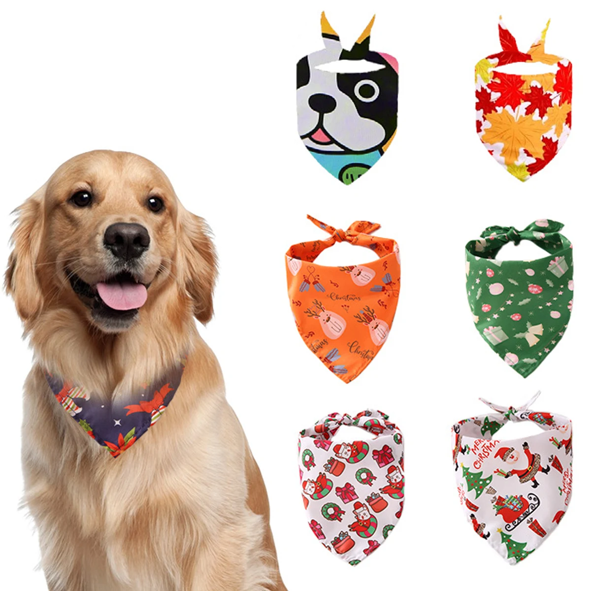 Adjustable, Washable Scarf Soft Pet Saliva Towel Easy Carry 1