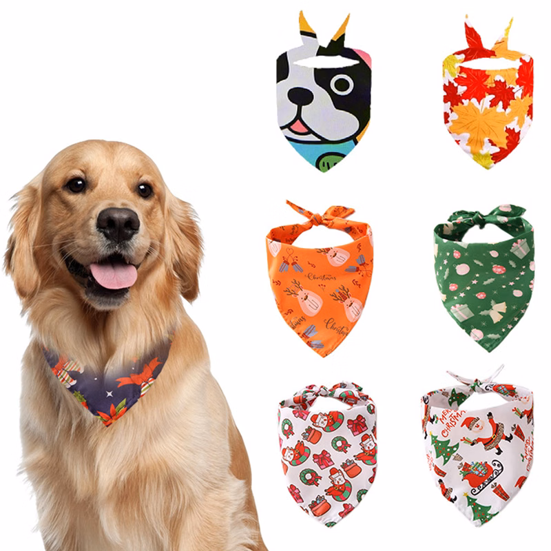 Adjustable, Washable Scarf Soft Pet Saliva Towel Easy Carry