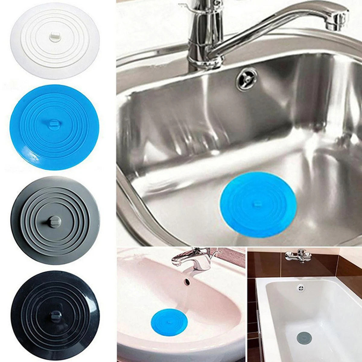Silicone Hair Catcher Drain Cover 1