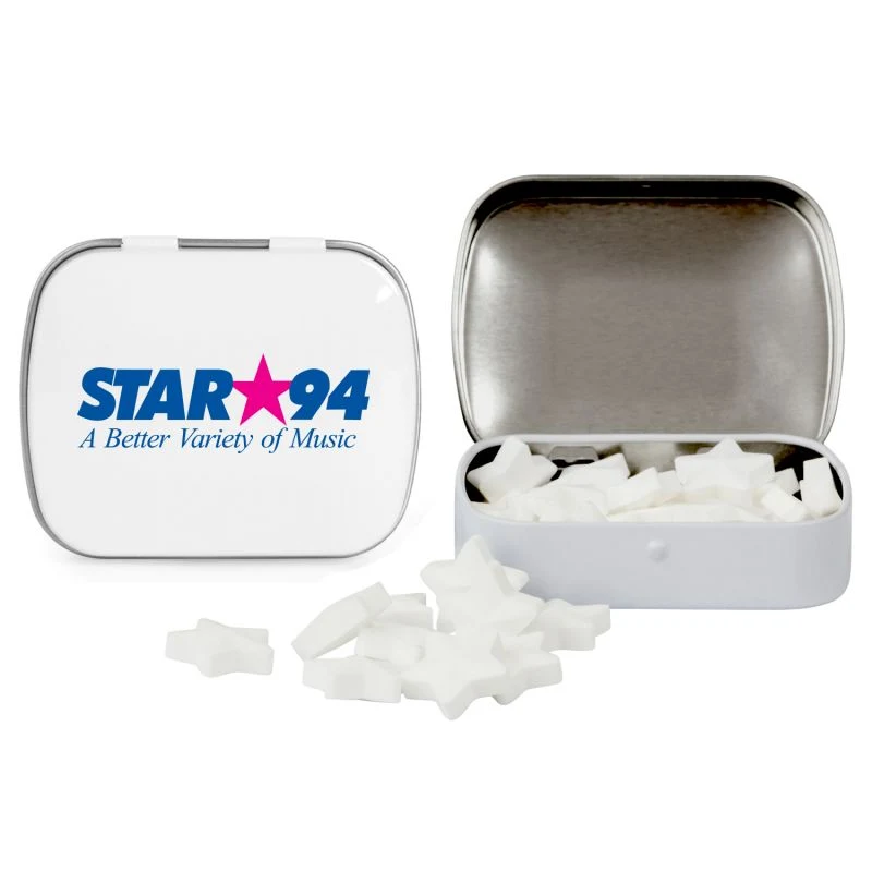 Domed Tin with Star Shaped Mints 1