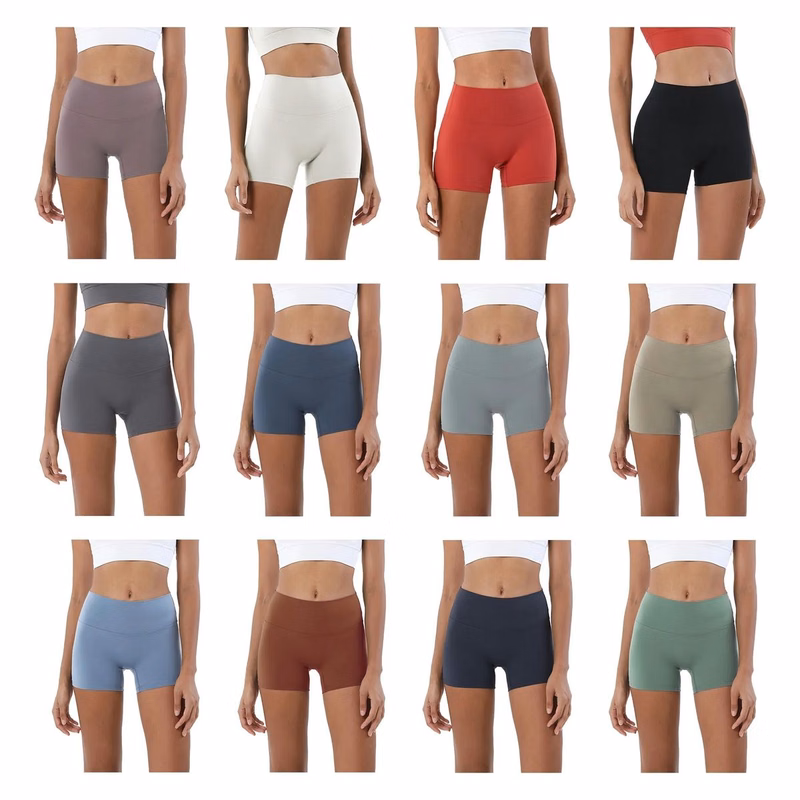 Women's High-Waisted Yoga Exercise Shorts