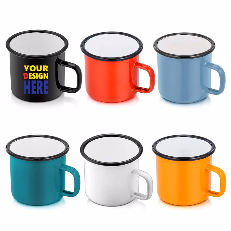 12oz Enamel Camping Coffee Mug