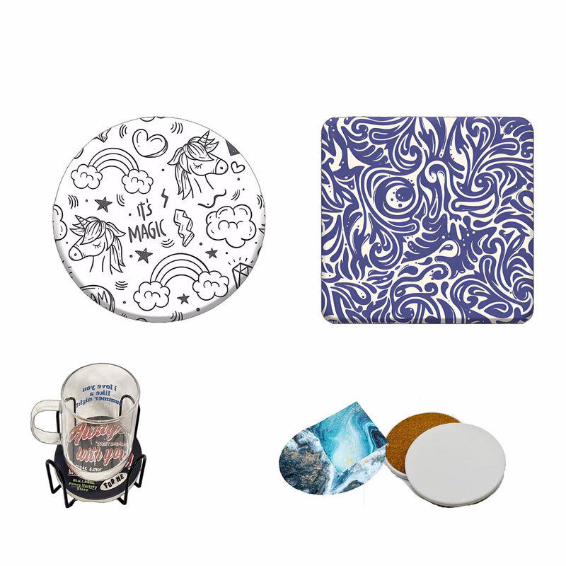 Ceramic Water Absorbing And Anti Slip Coaster