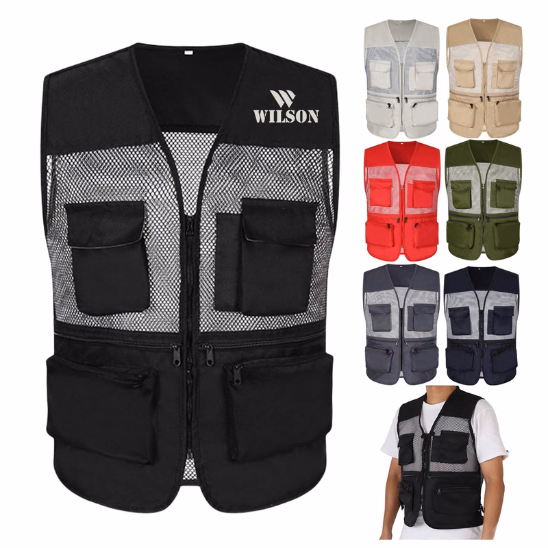 Multi Pocket Mesh Vest