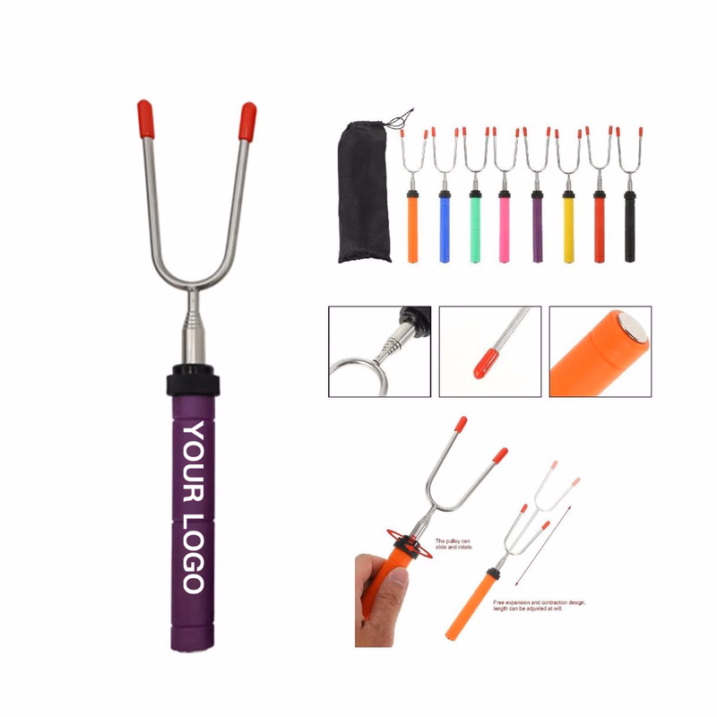 Portable BBQ Skewer with Plastic Handle