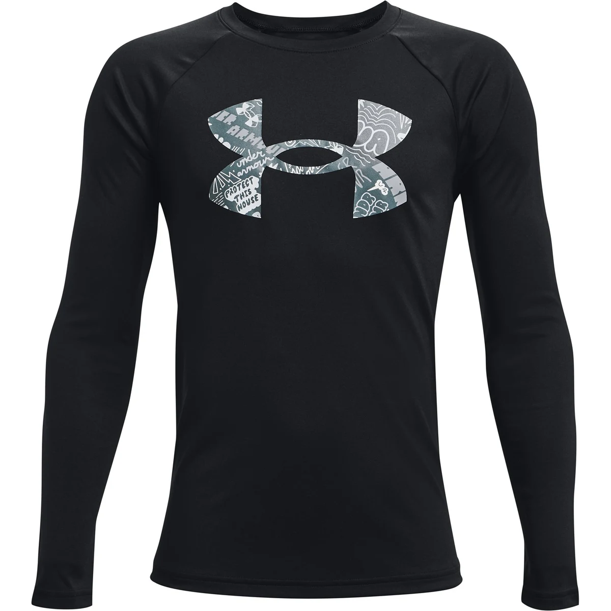Boys' UA Tech Logo Fill Long Sleeve 1