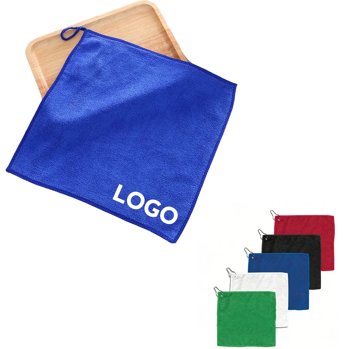 MOQ 20 pcs Carabiner Golf Towel 1