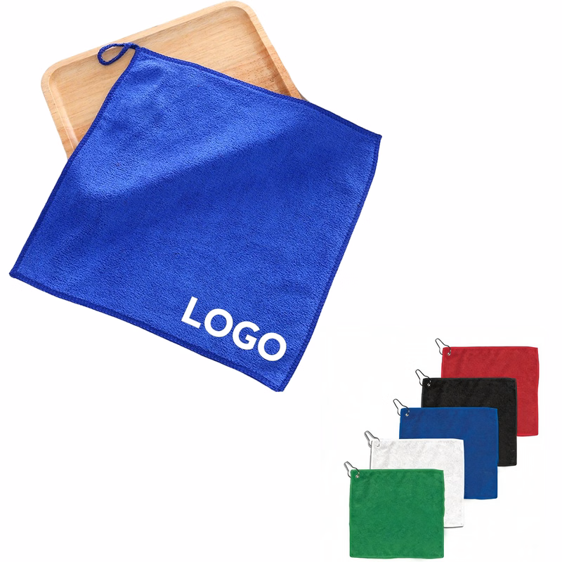MOQ 20 pcs Carabiner Golf  Towel