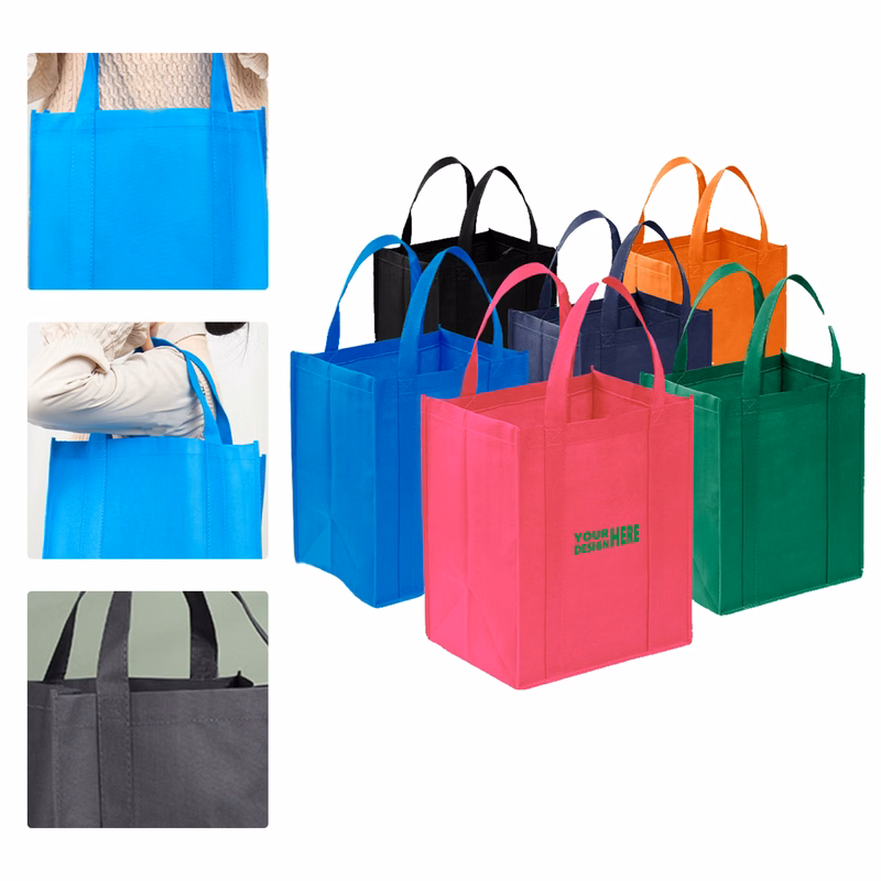 MOQ 50 Custom Logo Tote Bag Advertising Promotional Shopping Bag