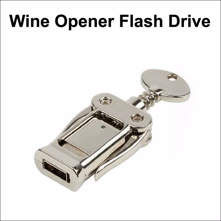 Wine Opener Flash Drive / USB  - 1 GB Memory