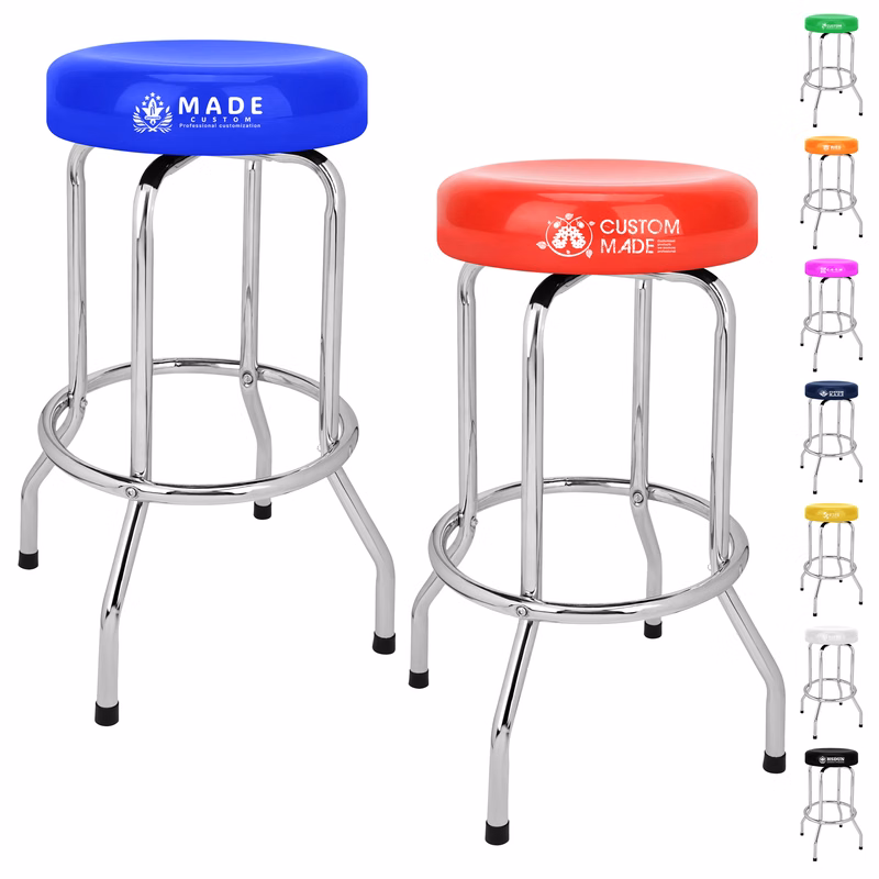 Rotatable PVC Bar Stool 25''