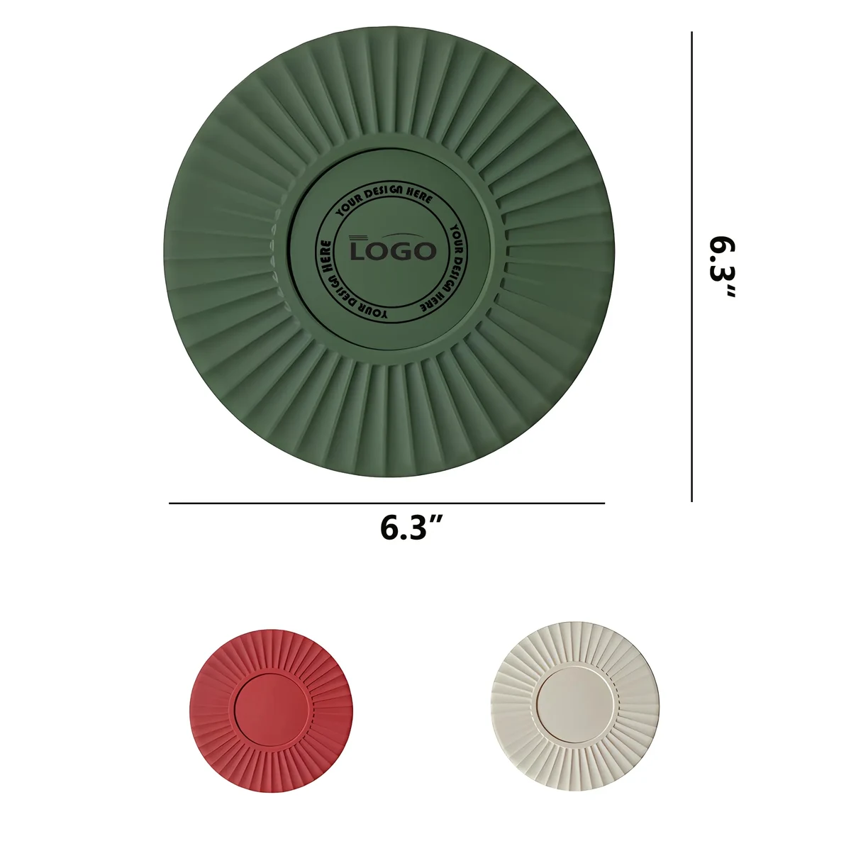 MOQ100 Food Grade Heat Resistant Silicone Non-Slip Coaster 1