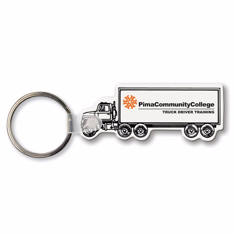Semi Truck Key Tag (Spot Color)