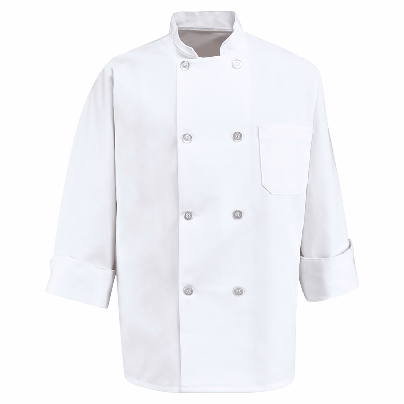 Red Kap® Eight Pearl Button Chef Coat