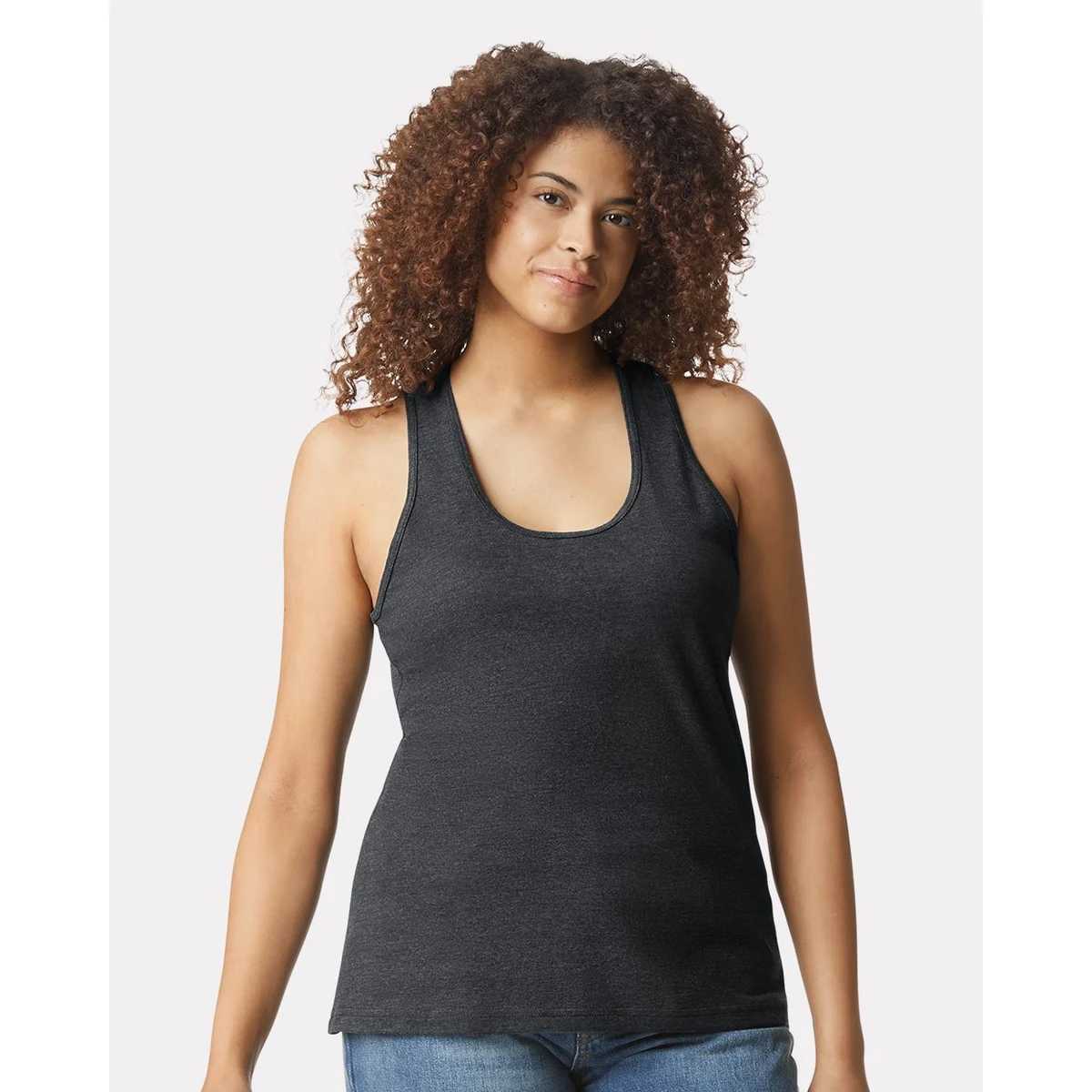 Women's Softstyle® CVC Racerback Tank Top - 64220LCVC 1